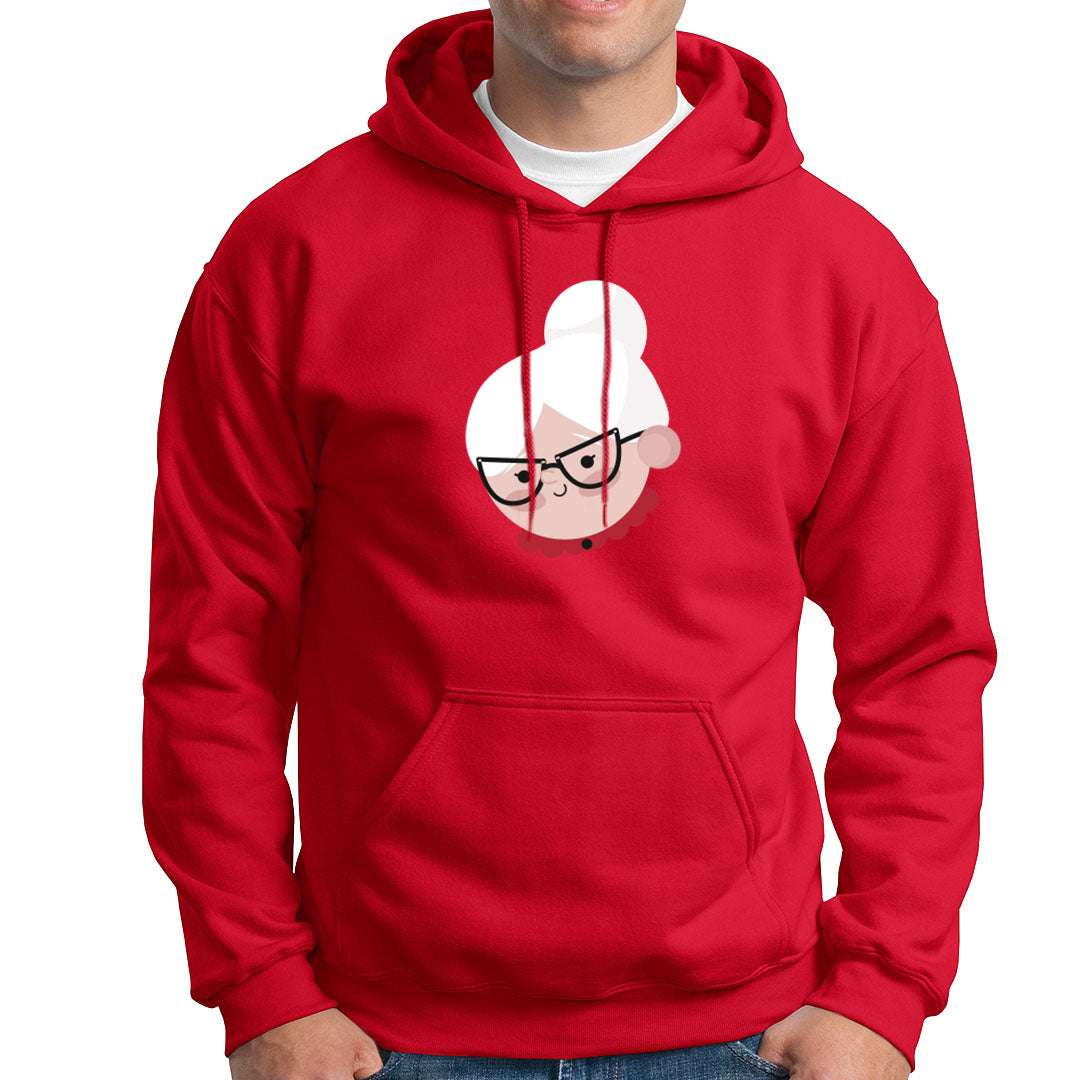 Xmas Mrs. Claus Pull-over Hoodie