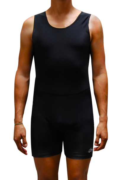 Classic Black Rowing Crew Unisuit